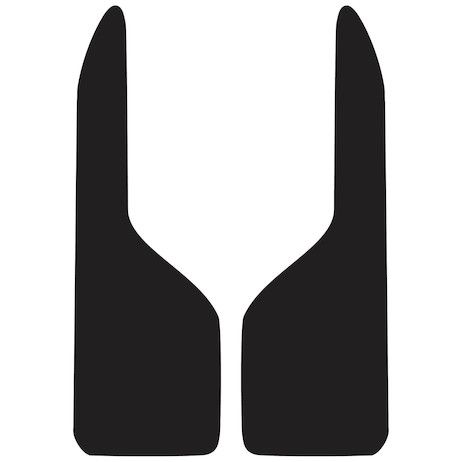 B1237PPB - Thermo Flex Fender Guard Black Mudflaps 12x37 Inch
