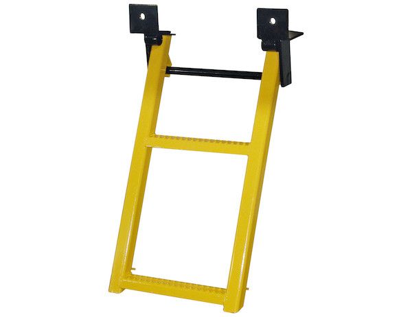 RS2Y - 2-Rung Yellow Retractable Truck Steps with Nonslip Tread - 17.38 x 30.25 Inch