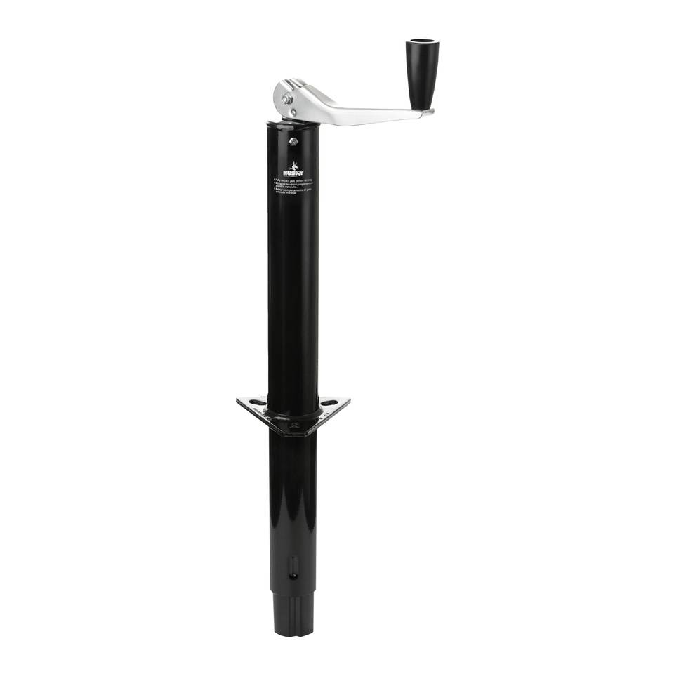 30775 - Man Top Wind Rnd A Frame Jack 2K Tong 2-1/4" Outside Dia Bolt-On or Weld-On Blak